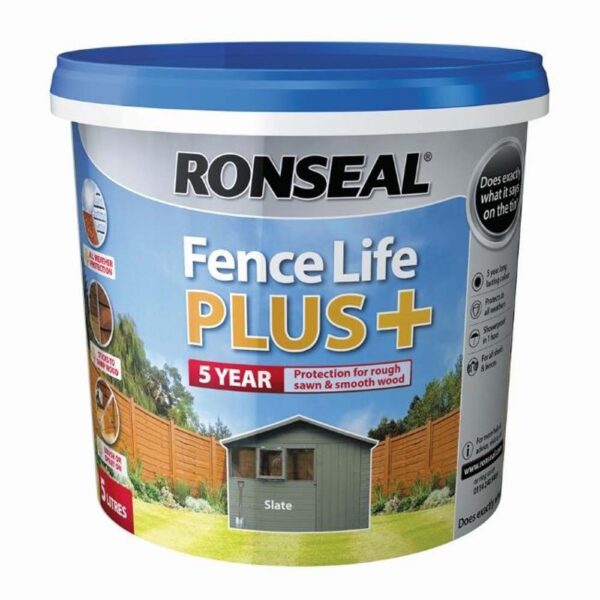 RONSEAL FENCE LIFE PLUS SLATE 5LTR