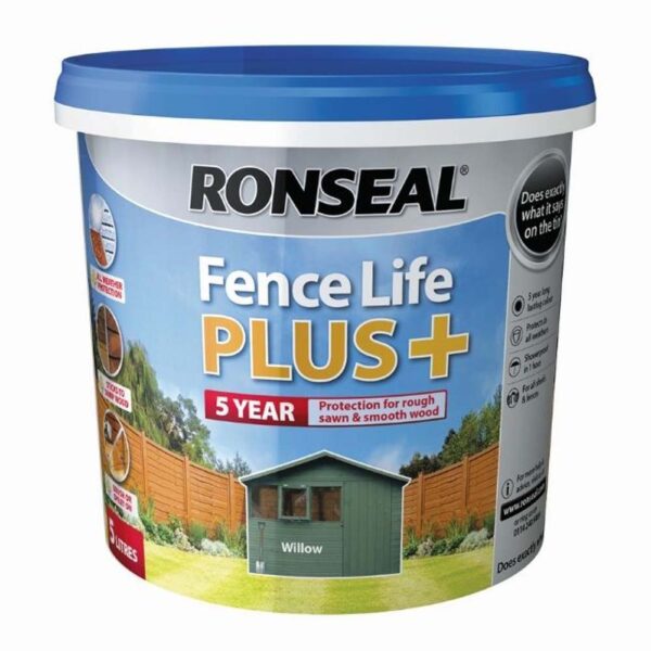 RONSEAL FENCE LIFE PLUS WILLOW 5LTR