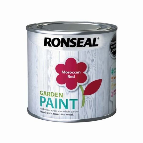 RONSEAL GARDEN PAINT MOROCCAN RED 250ML