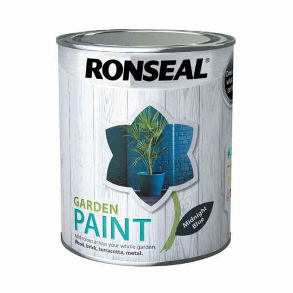 RONSEAL GARDEN PAINT MIDNIGHT BLUE 750ML