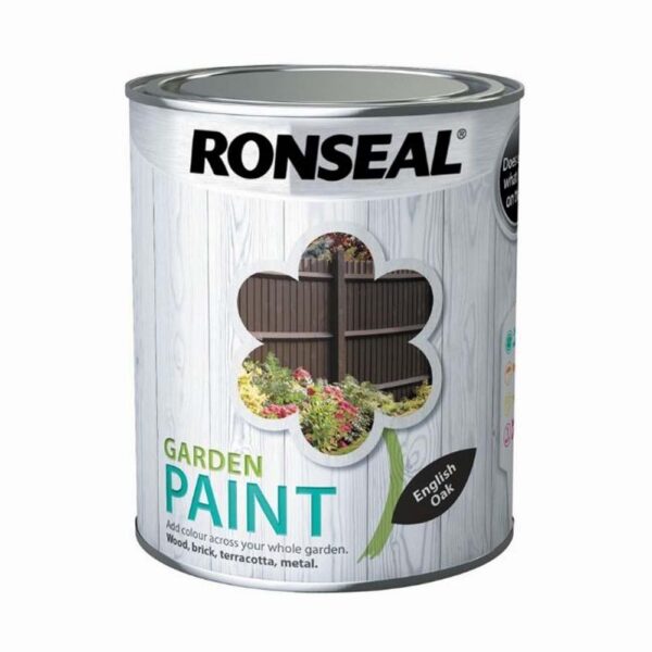 RONSEAL GARDEN PAINT ENGLISH OAK 750ML