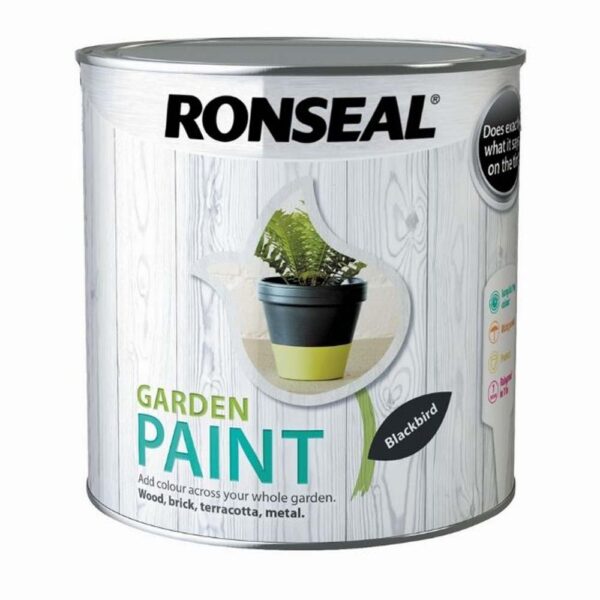 RONSEAL GARDEN PAINT BLACKBIRD 2.5LTR