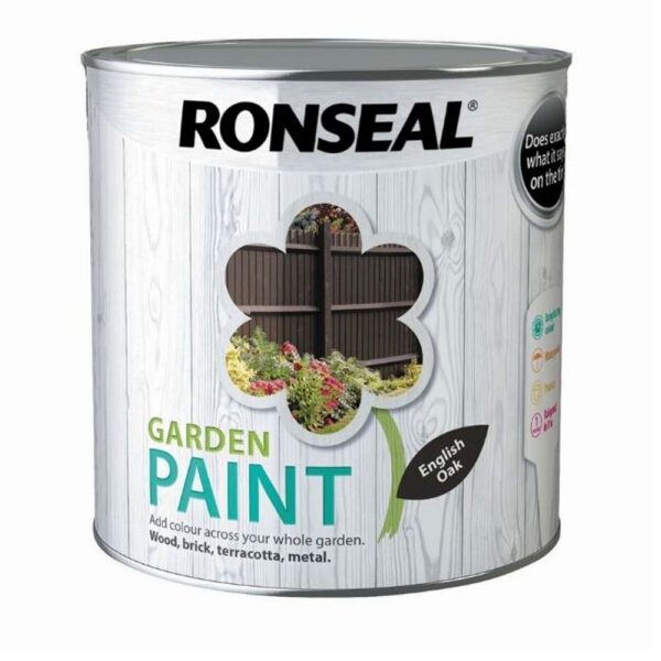 RONSEAL GARDEN PAINT ENGLISH OAK 2.5LTR