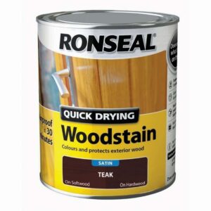 RONSEAL QUICK DRYING WOODSTAIN TEAK SATIN 750ML