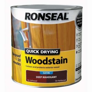 RONSEAL QUICK DRYING WOODSTAIN DEEP MAHOGANY SATIN 2.5LTR