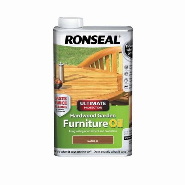 RONSEAL HARDWOOD GARDEN FURNITURE OIL 1LTR