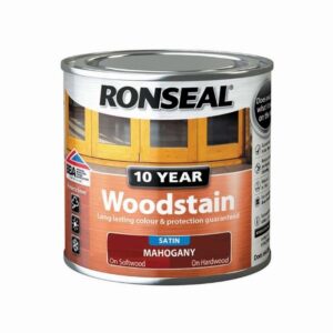 RONSEAL 10 YEAR WOODSTAIN SATIN MAHOGANY 250ML