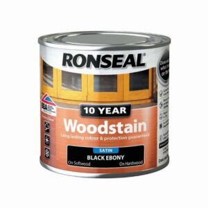 RONSEAL 10 YEAR WOODSTAIN SATIN EBONY 250ML