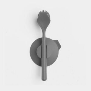BRABANTIA DISH BRUSH WITH SUCTION HOLDER DARK GREY