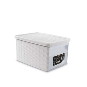 ELEGANCE LARGE STORAGE CASE WITH DOOR WHITE
