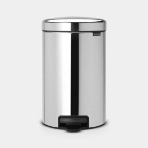 BRABANTIA PEDAL BIN NEWLCON 12 LTR BRILLIANT STEEL