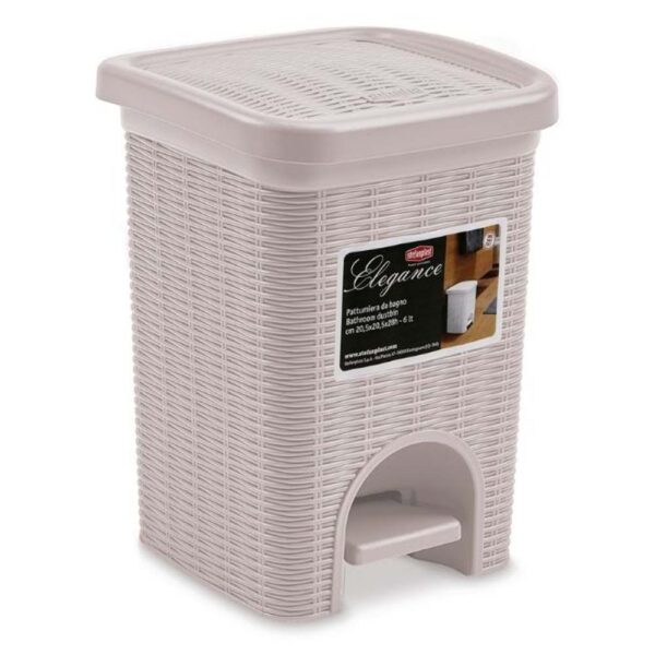 ELEGANCE SMALL DUSTBIN BEIGE 6LTR