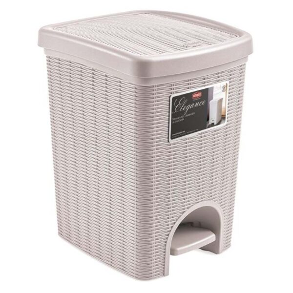 ELEGANCE LARGE DUSTBIN BEIGE 20LTR