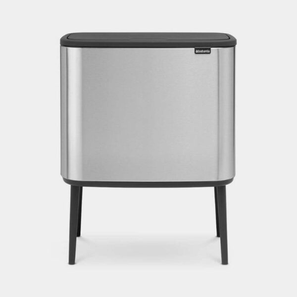 BRABANTIA BO TOUCH BIN 11+23 LTR MATT STEEL