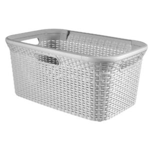 CURVER STYLE LAUNDRY BASKET GREY 45LTR