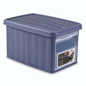 ELEGANCE SMALL STORAGE CASE WITH DOOR NAVY