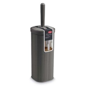 ELEGANCE TOILET BRUSH AND HOLDER DARK GREY