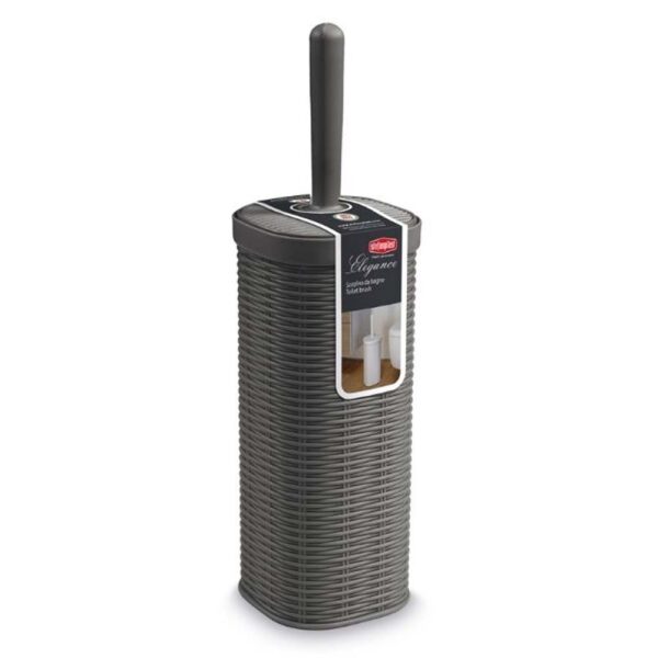 ELEGANCE TOILET BRUSH AND HOLDER DARK GREY