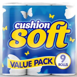 CUSHION SOFT TOILET ROLL 9 PACK