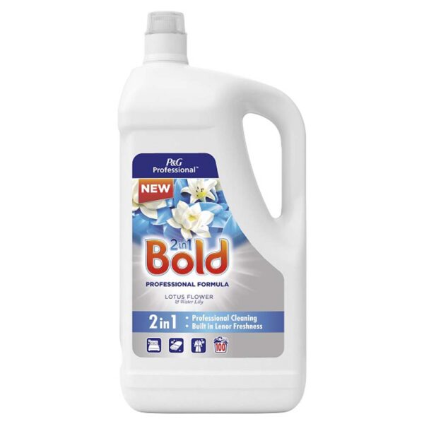 BOLD PROFESSIONAL WHITE LILY AND CRYSTAL RAIN 100 WASH 5 LTR