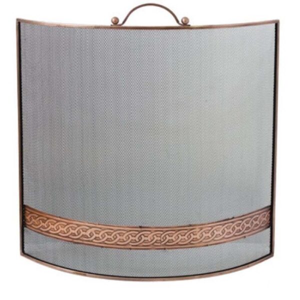 COPPER CELTIC BAND FIRE SCREEN