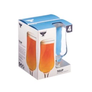 RAVENHEAD TULIP STEMMED BEER GLASSES 35CL