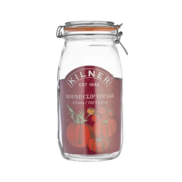 KILNER ROUND CLIP TOP JAR 3LTR - Image 2