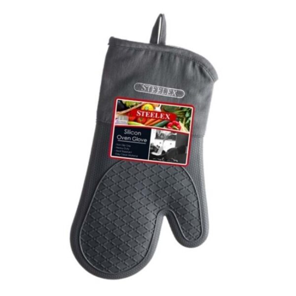 STEELEX SILICONE OVEN GLOVE GREY