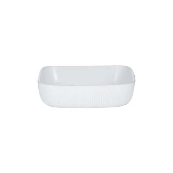 MASON AND CASH LINEAR SQUARE PIE DISH WHITE