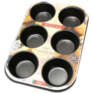 STEELEX 6 CUP MUFFIN TIN