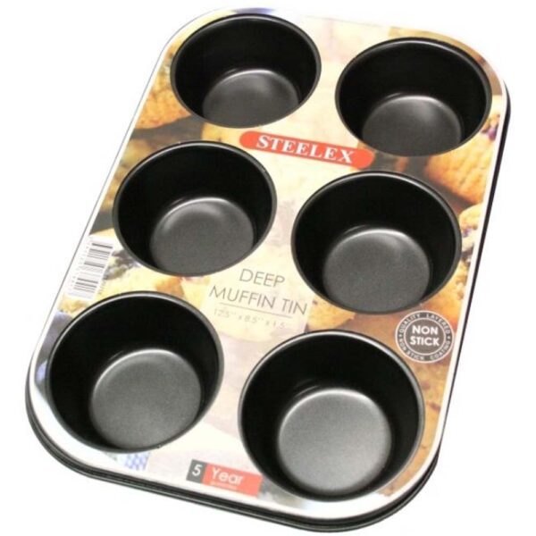 STEELEX 6 CUP MUFFIN TIN