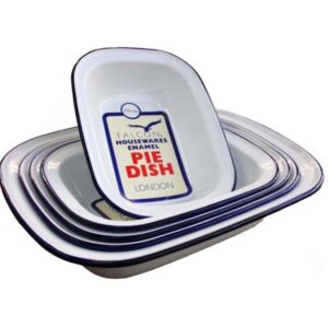 FALCON ENAMEL OBLONG PIE DISH 22CM