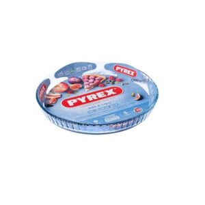 PYREX 27CM FLUTED FLAN QUICHE DISH 27CM
