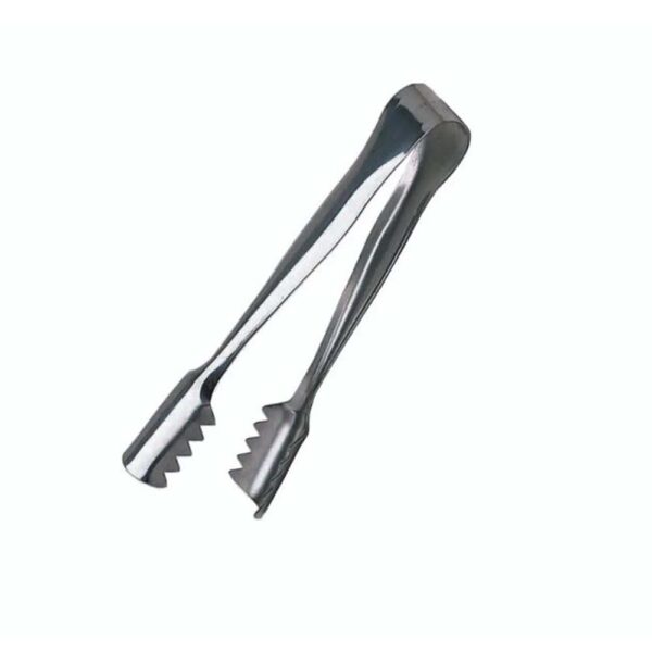 STAINLESS STEEL ICE SERVING TONGS 16CM - Image 2