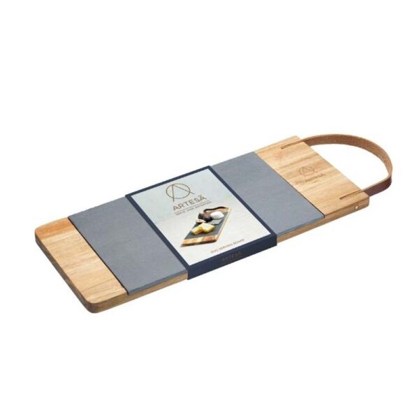 ARTESA SLATE & ACACIA SERVING BOARD 38X16CM - Image 2