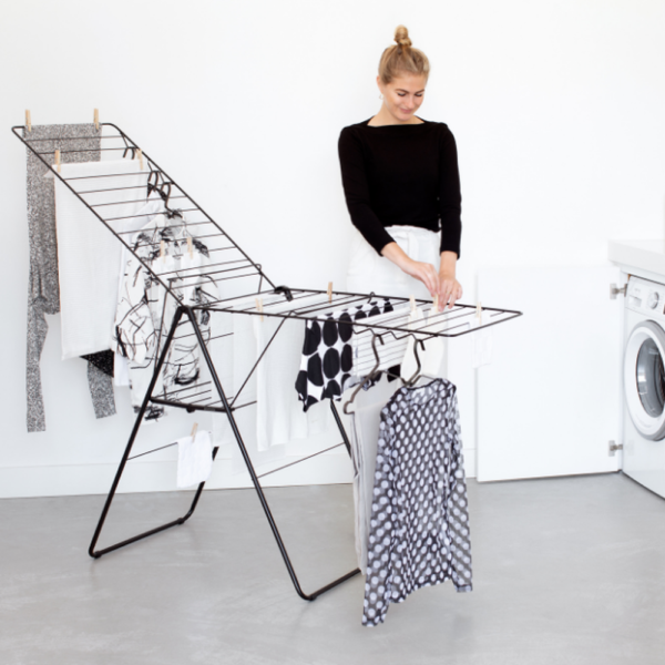 BRABANTIA DRYING RACK 25M MATT BLACK - Image 2