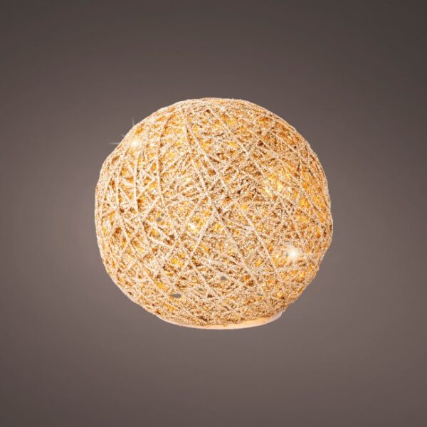 MICRO LED CONE PAPER STEADY BATT OPERATED INDOOR 58CM GOLD WW