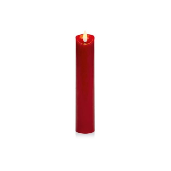 RED PILLAR CANDLE 25X5CM