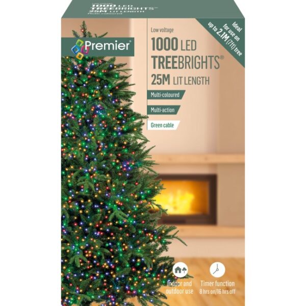TREEBRIGHTS TIMER 1000 LED MULTI ACTION MULTICOLOURED