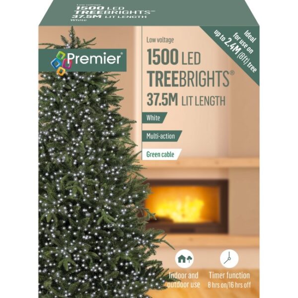 TREEBRIGHTS TIMER 1500 LED MULTI ACTION WHITE