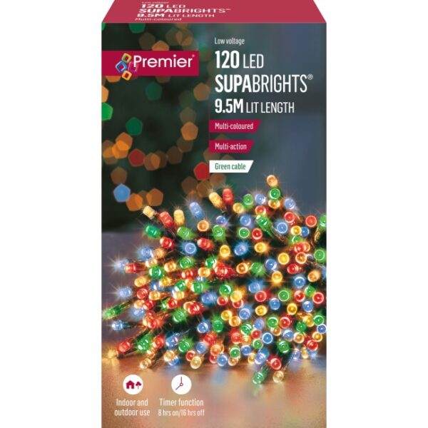 SUPABRIGHTS 120L TIMER MULTICOLOURED