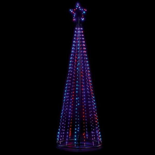PYRAMID TREE 2.1M BLK PIN WIRE