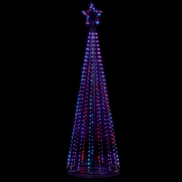 PYRAMID TREE 2.5M BLK PIN WIRE