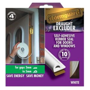 STORMGUARD DRAUGHT EXCLUDER P STRIP WHITE 5M