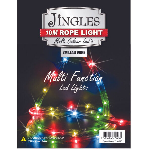 ROPE LIGHT 10M LED MULTI ACTION COLOUR