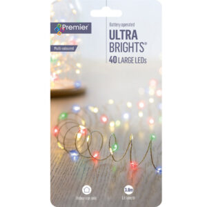 40 LED ULTRABRIGHTS MULTI 24PCS