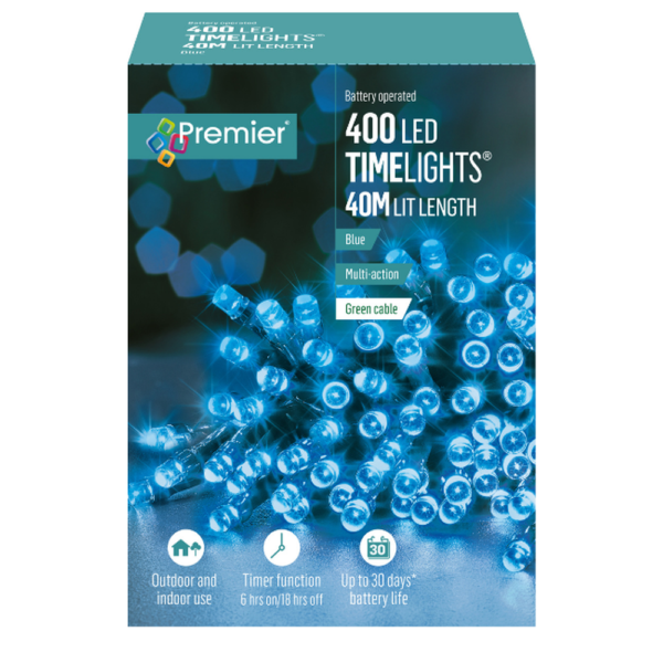 TIME LIGHTS 400 LEDS BLUE