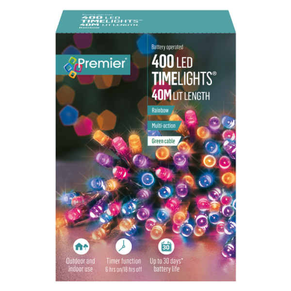 TIME LIGHTS 400 LEDS RAINBOW