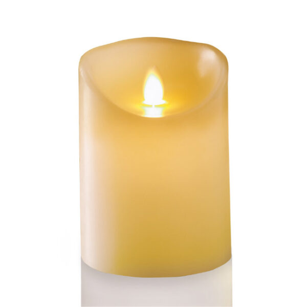 DANCING FLAME CANDLE CREAM 13CM BATTERY OPERATED