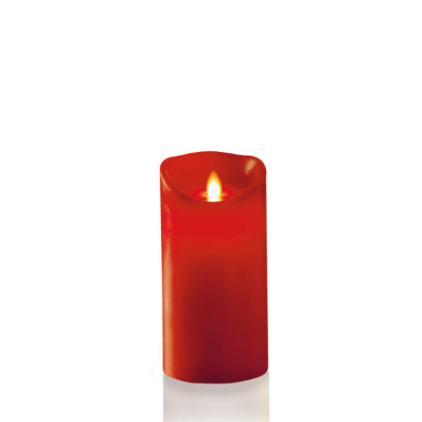 DANCING FLAME CANDLE RED 18CM BATTERY OPERATED